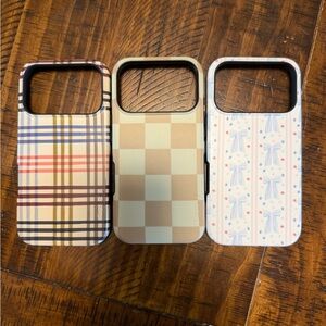 Set of Three Stylish Phone Cases